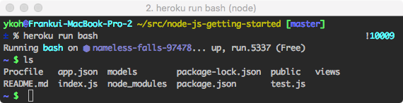 Heroku CLI - run bash