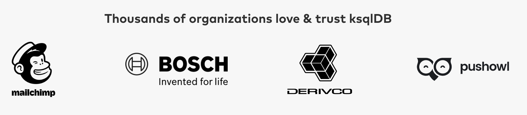 Company using ksqlDB