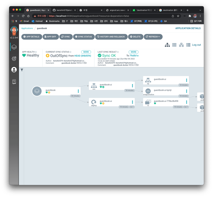 Argo CD Web - OutOfSync