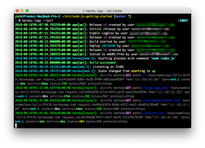 Heroku Log